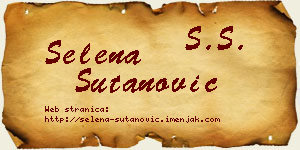 Selena Šutanović vizit kartica